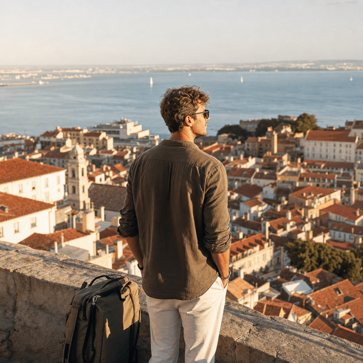 Europe travel editorial - golden hour