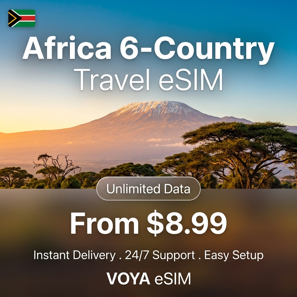 Africa 6-Country Travel eSIM - VOYA eSIM
