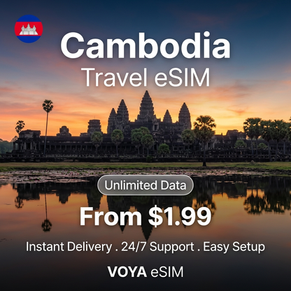 Cambodia Travel eSIM - VOYA eSIM