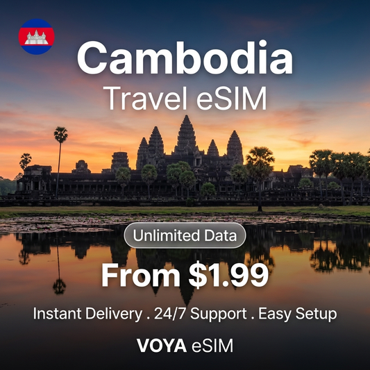 Cambodia Travel eSIM - VOYA eSIM