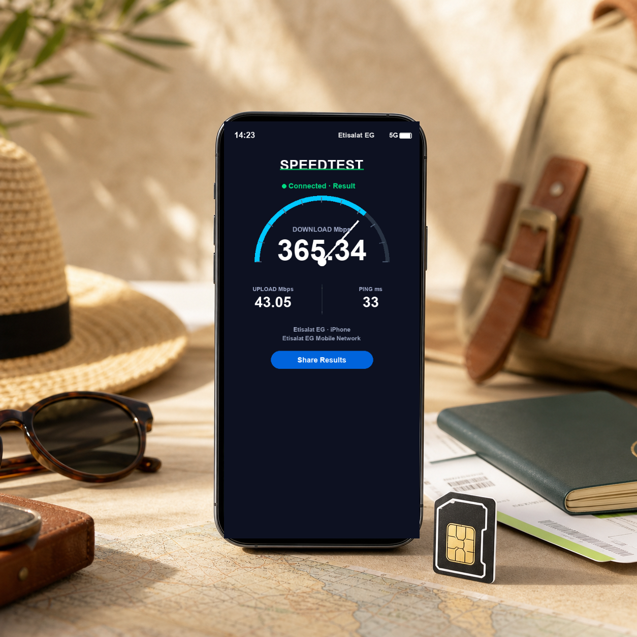 VOYA eSIM speed test - egypt-daily-esim-etisalat-telecom-40-90days VOYA-UGC-POS2