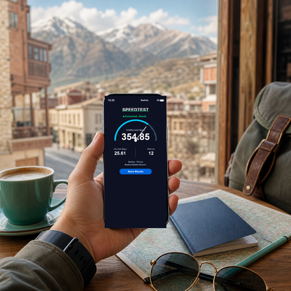 VOYA eSIM speed test - esim-caucasus VOYA-UGC-POS2