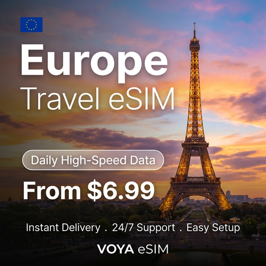 Europe Travel eSIM - VOYA eSIM