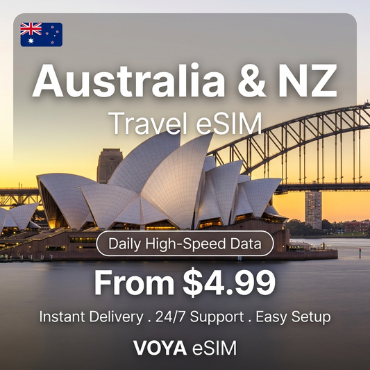 Australia & NZ Travel eSIM - VOYA eSIM