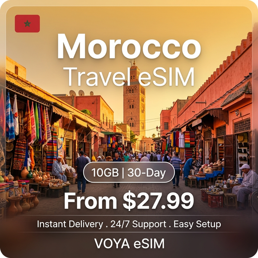 Morocco Travel eSIM - VOYA eSIM