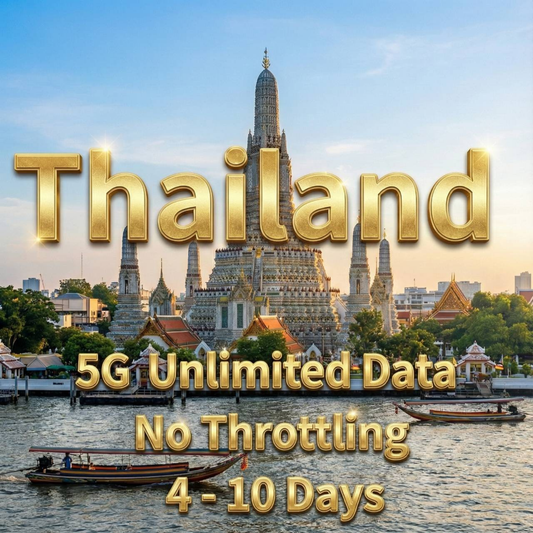 Thailand 5GB Unlimited eSIM AIS/DTAC/TrueMove H/Happy
