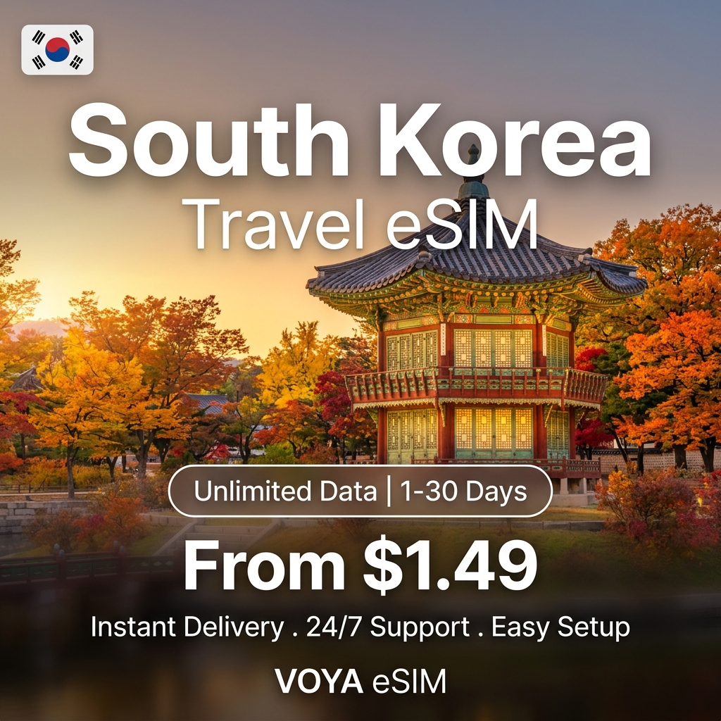 South Korea Travel eSIM - VOYA eSIM