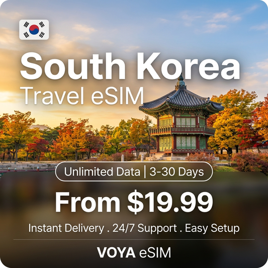South Korea Travel eSIM - VOYA eSIM