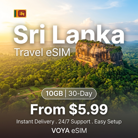 Sri Lanka Travel eSIM - VOYA eSIM