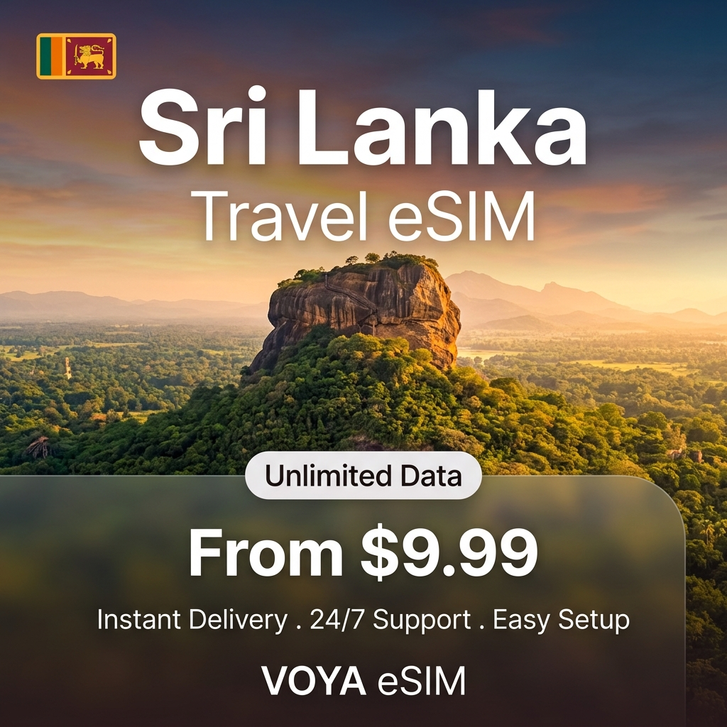 Sri Lanka Travel eSIM - VOYA eSIM